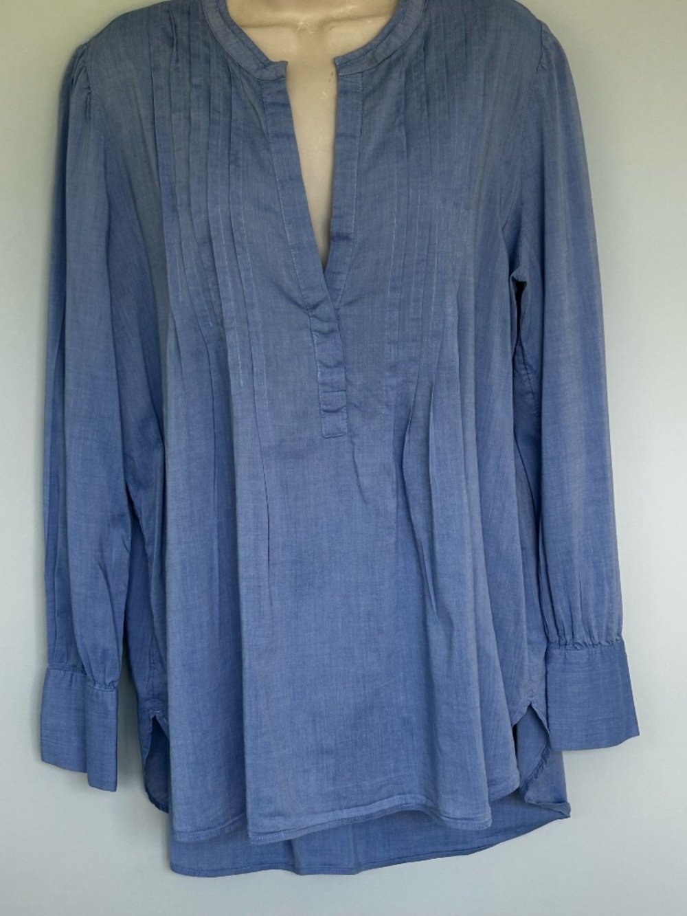 LOFT Pintucked Tunic Shirt